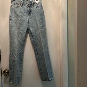 NWT, 26 full length boot cut acid wash jeans inseam 30, leg opening 18